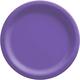 Purple Extra Sturdy Paper Dinner Plates, 10in, 50ct
